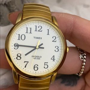 Timex men’s quartz indiglo dial men’s watch